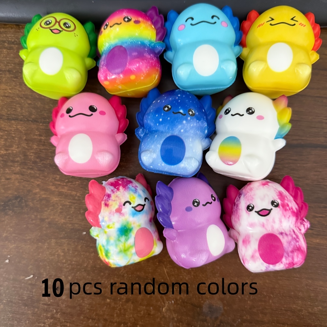 Image of 5pcs/10pcs Mini Axolotl Easter Party Favors Gifts Games Prizes Home Decorations Christmas Party Favors Multi-item Party Favor Packs Gifts, Random Color