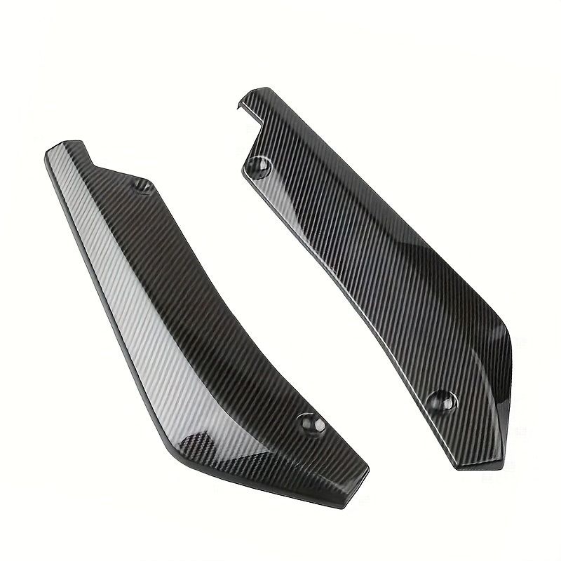 TEMU Two-piece Universal Car Bumper Lip Diffuser Split Scraper Protector, Rear Corner Rear Modification