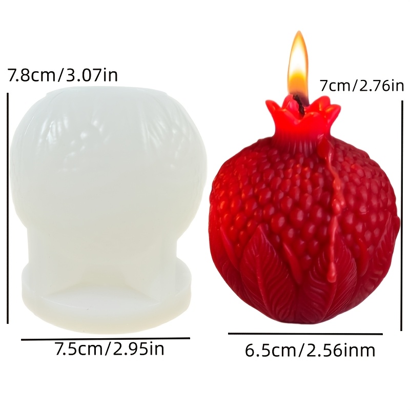 TEMU Stampo in silicone per resina a forma di , stampo in silicone per candele con foglie a forma di , stampo in silicone per ornamenti in resina a