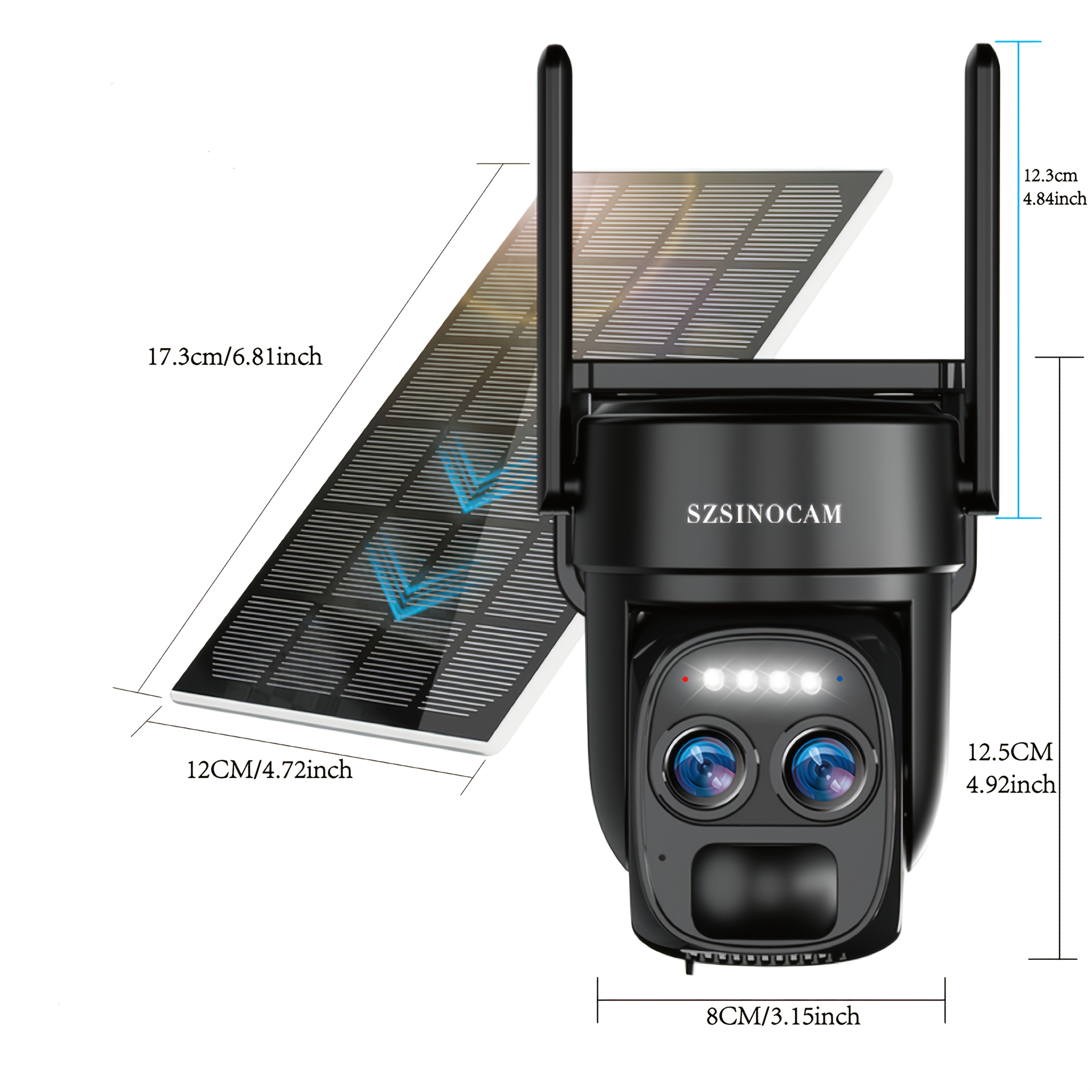 2k hd solar powered security camera sim ip66 ptz Temu Norway