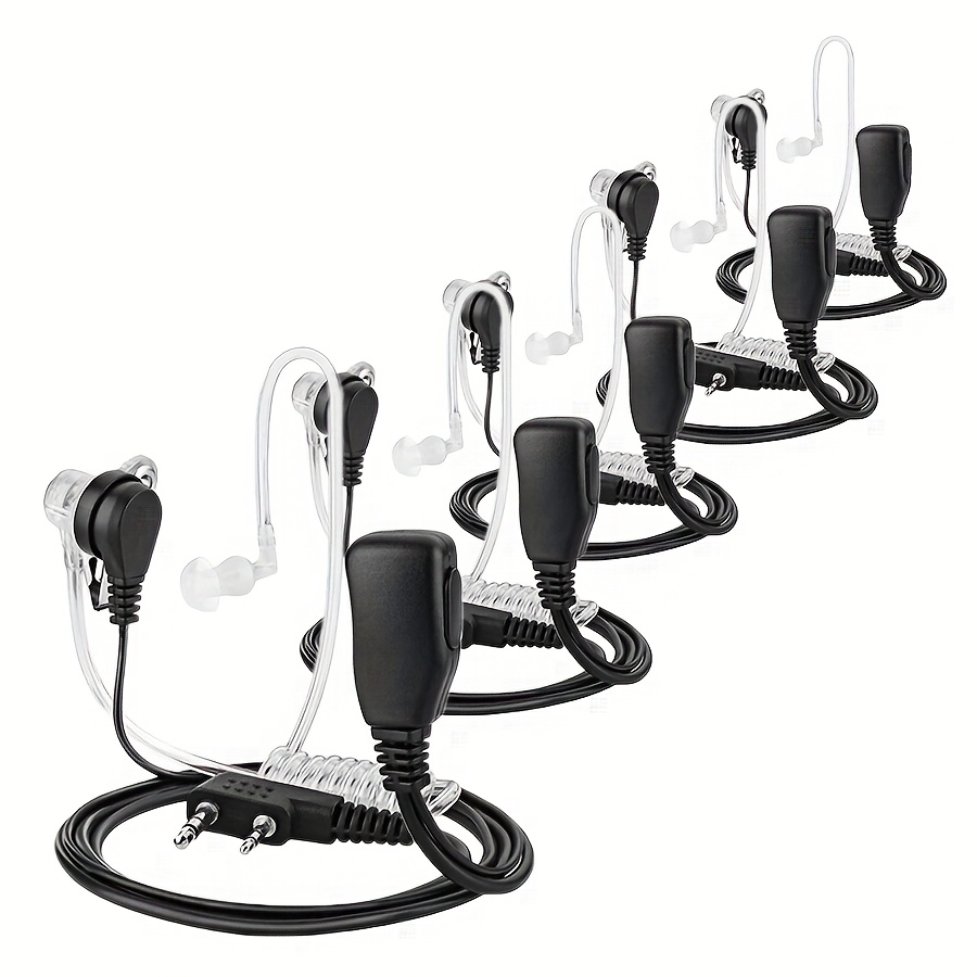 5/10pcs Intercom Earpiece, K Headset For Baofeng, Tyt, Kenwood And More Walkie Talkies