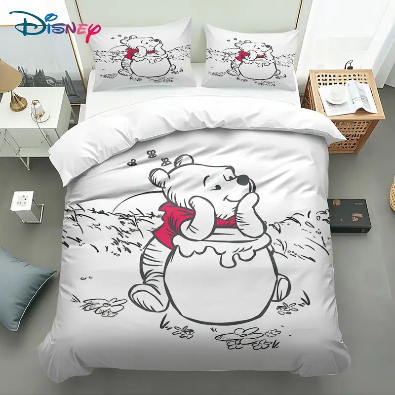 2/3pièces ensemble de housse de couette confortable sur le thème de de , imprimé numérique , motif un , fond blanc, adapté à toutes , cadeau de famille parfait, et respirant, 100 % polyester, lavable en machine, 1 housse de couette + 1/2 taie d'oreiller, rembourrage. | Paiement En Ligne Rapide Et Sécurisé | Temu