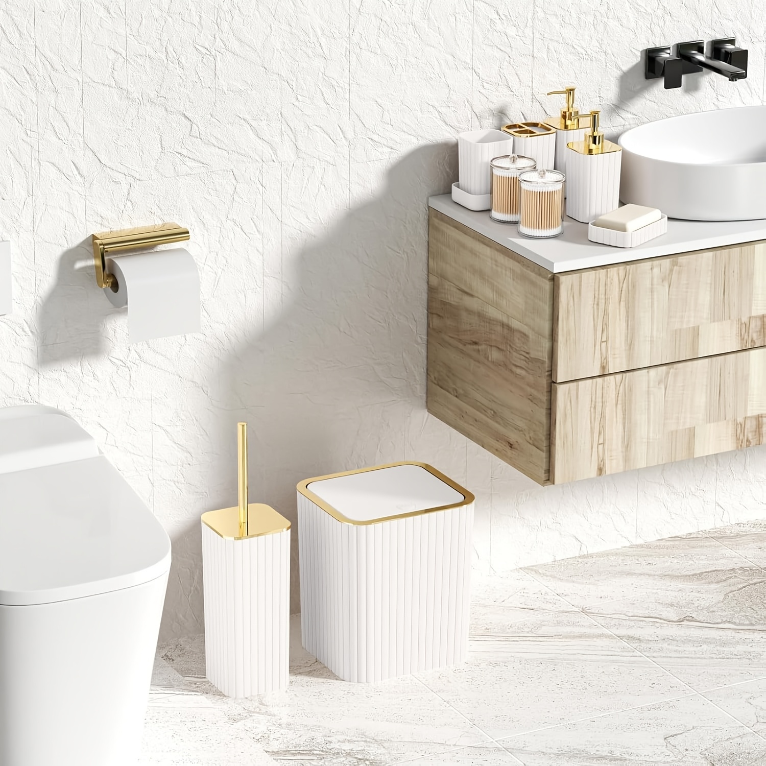 10pcs Bathroom Accessories Set, Complete Collection