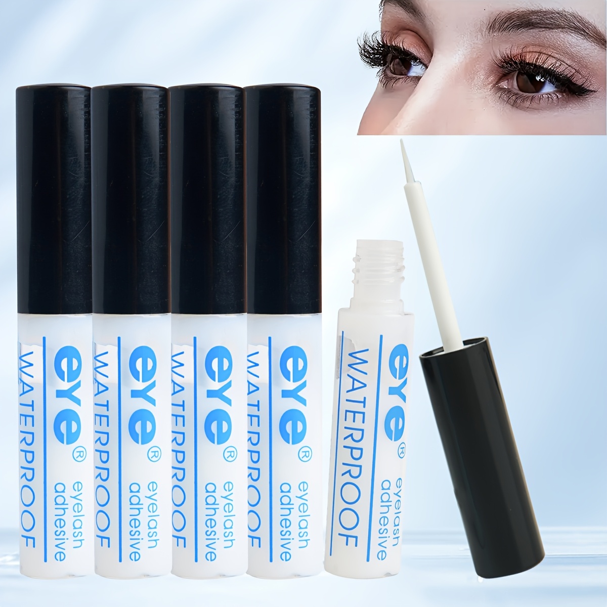 4pcs/2pcs/1pc Pack Eyelash Glue Long-lasting And Durable Strong Adhesive With Applicator Brush Lash Glue Perfectly Lengthen And Thickens Your Eyelashes
