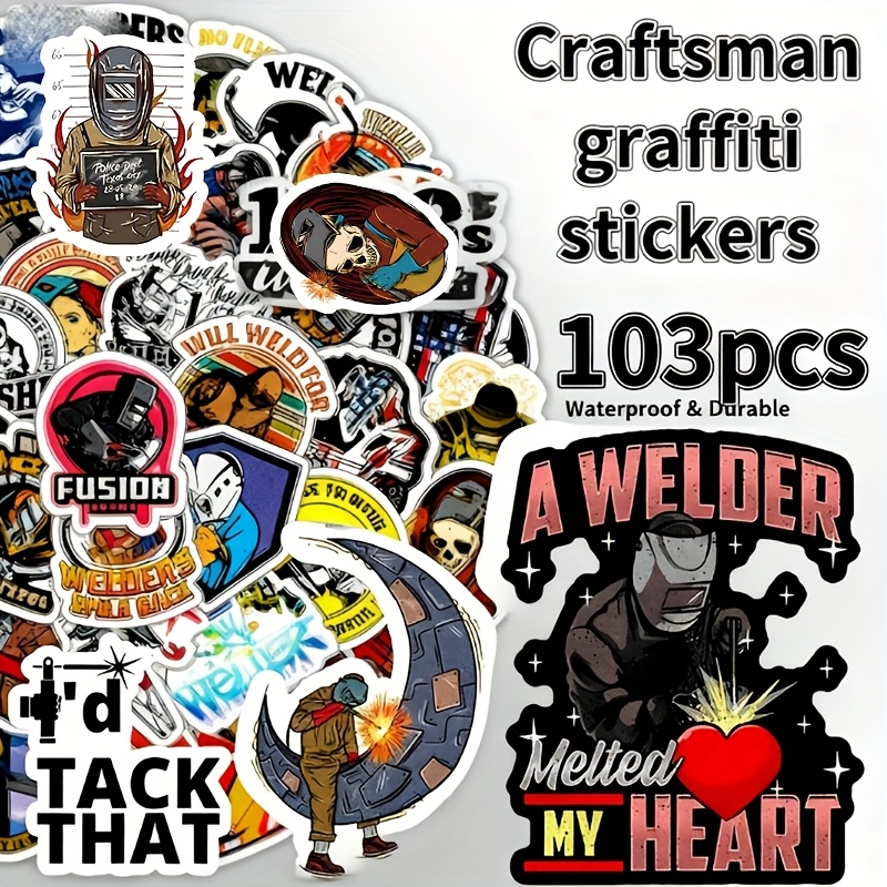 Must Weld - Funny Sticker Zombie for Laptop Book Fridge