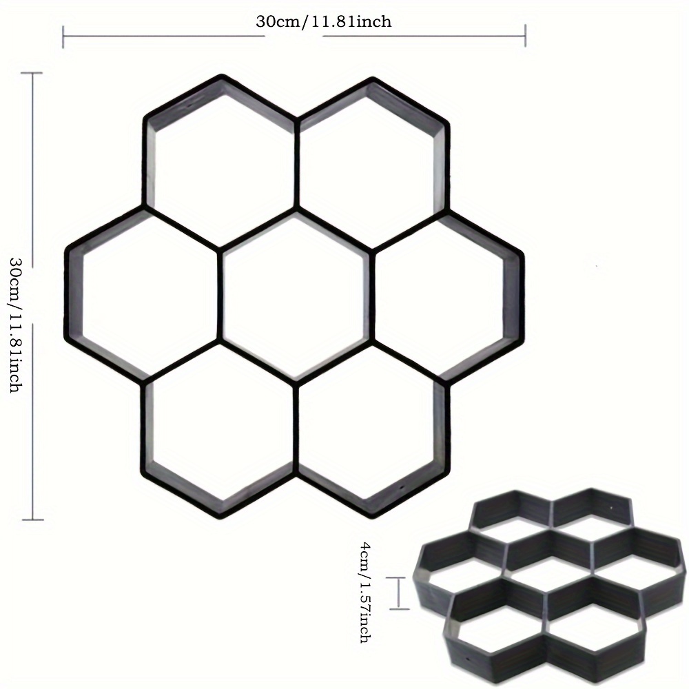 TEMU Hexagon Pavement Mold, 11.4