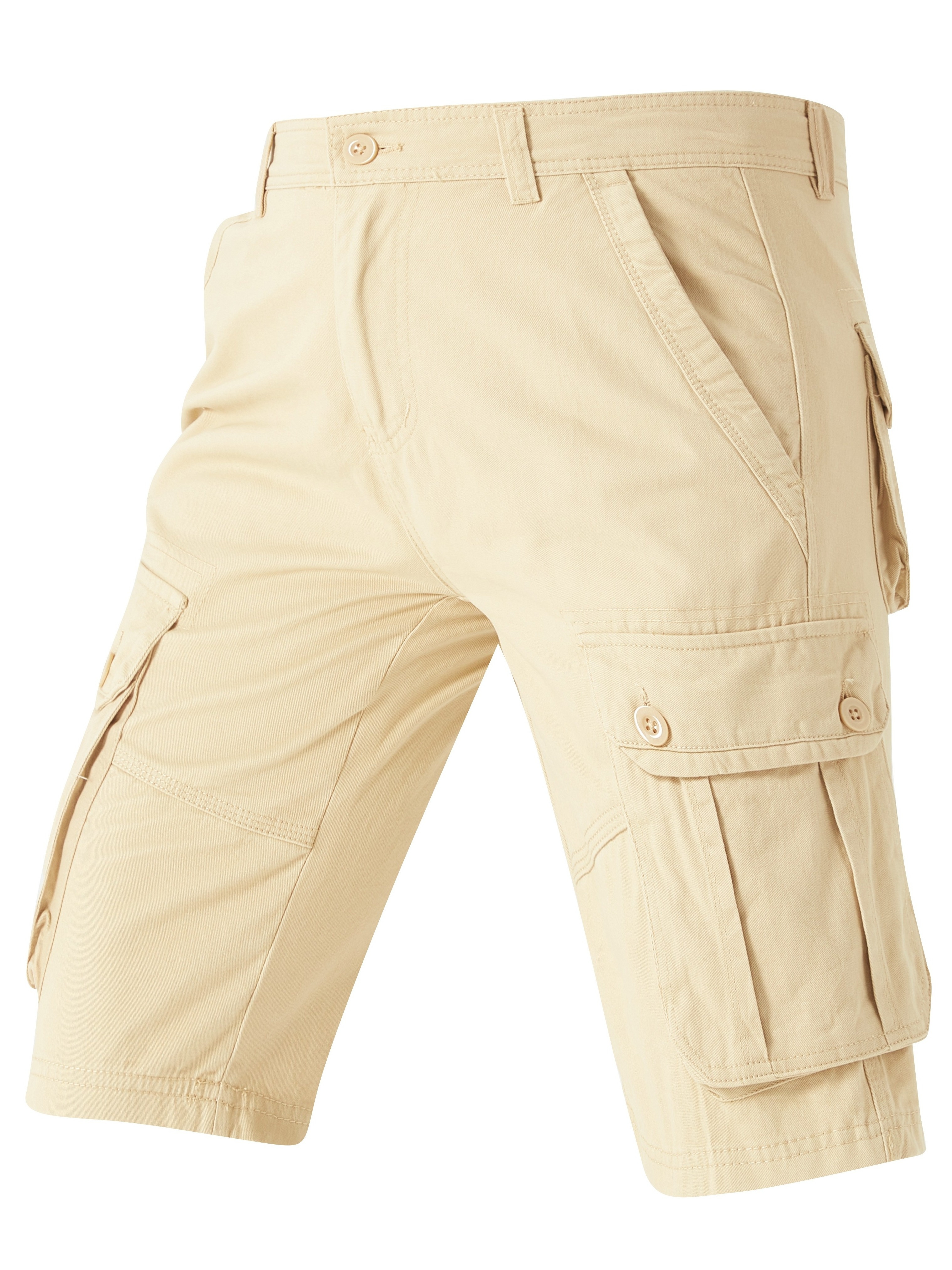 Men's Solid Cargo Shorts: Multi Pockets Quick Dry Moisture - Temu Australia
