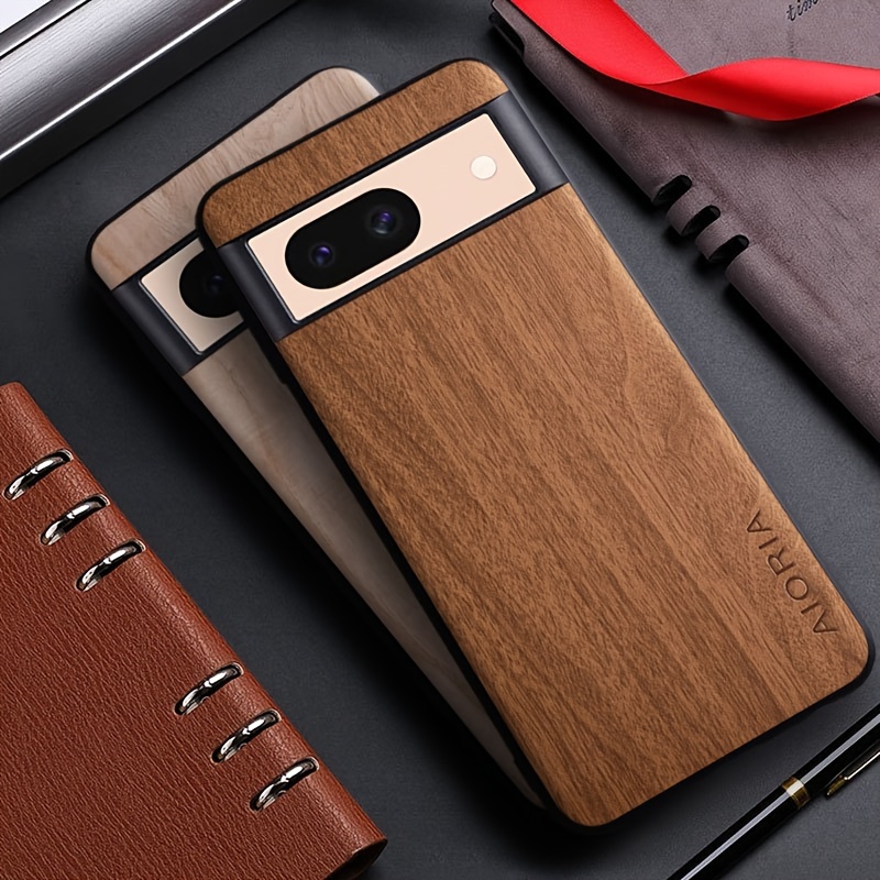 

Faux Leather Bamboo Wood Pattern Case For Pixel 8a 8 7a 7 6a 6 Pro 5g - Unique Design Protective Back Cover With Premium Finish For