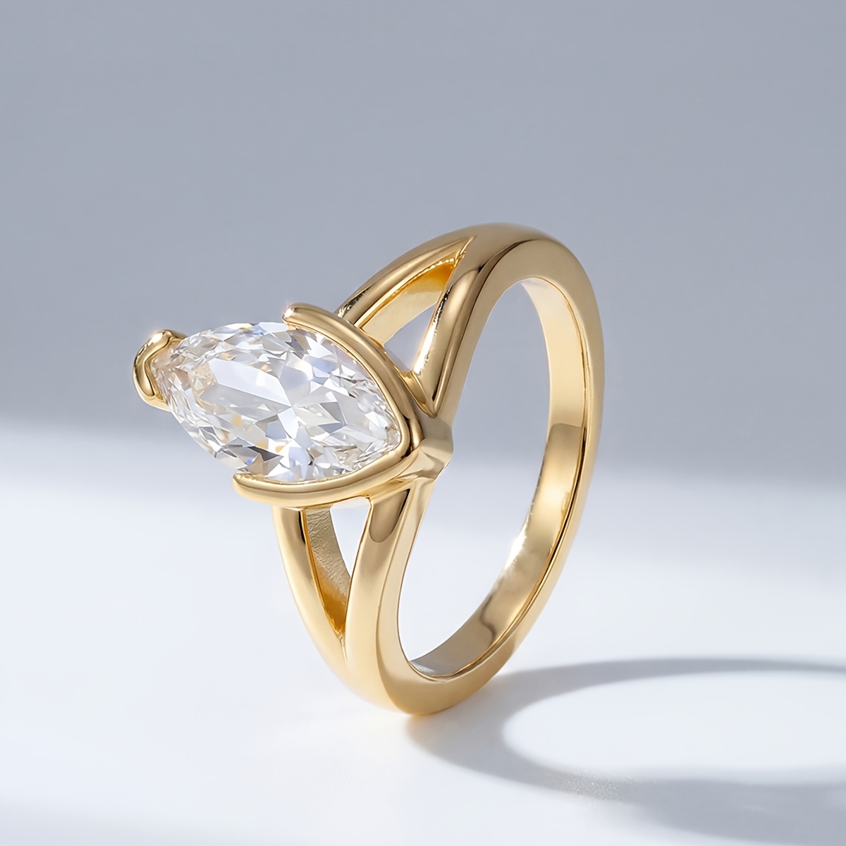 Women's 925 Sterling Silver Inlaid Heart-Shaped Open Ring