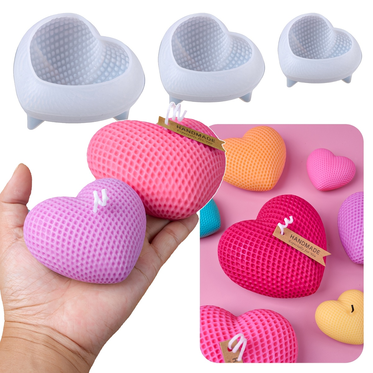 Cuoricino - Stampo in silicone per monoporzioni a forma di cuore