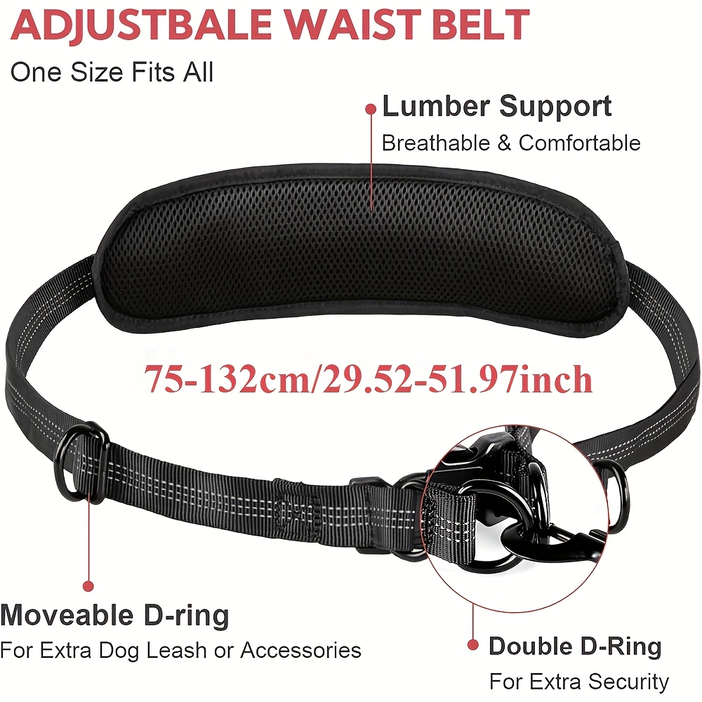reflective waist bag two in one retractable leash - Temu Mauritius