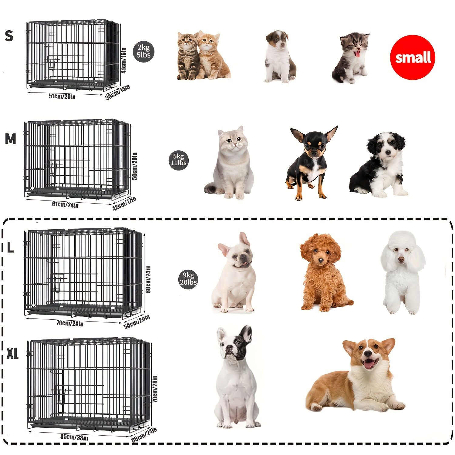 Types of dog on sale cages