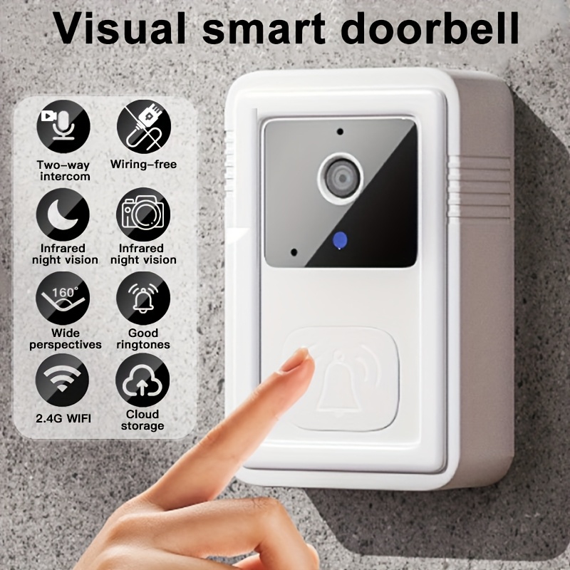 wireless video doorbell camera wide angle Temu Australia