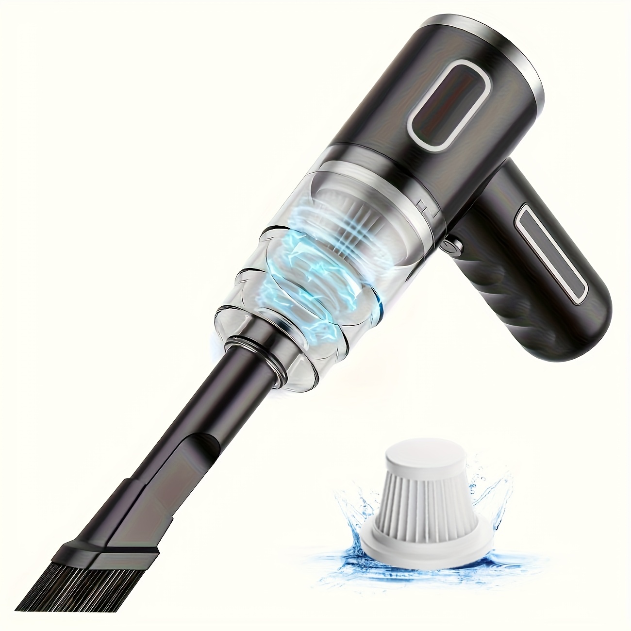 Image of Upgraded Hurricane Suction: 3800pa High Suction! Wireless Handheld Vacuum Cleaner For Household And Car Use, All In One! Vacuum Cleaner/car/office/home Cleaning Tool Rechargeable Long Range