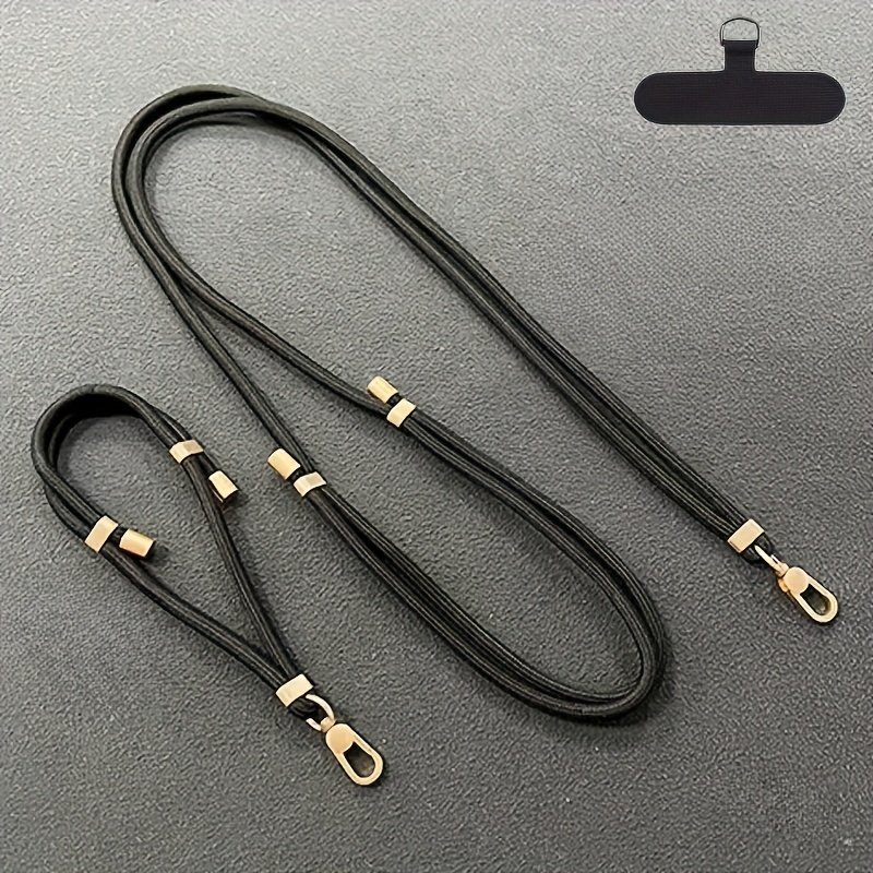 Image of 2pcs Pack Adjustable Phone Lanyard With Wrist Strap - Anti-loss Mobile Accessory Suitable For Smartphones/tablets/-readers, Polyester Phone Holder For,, Driving & Travel (ideal Gift)