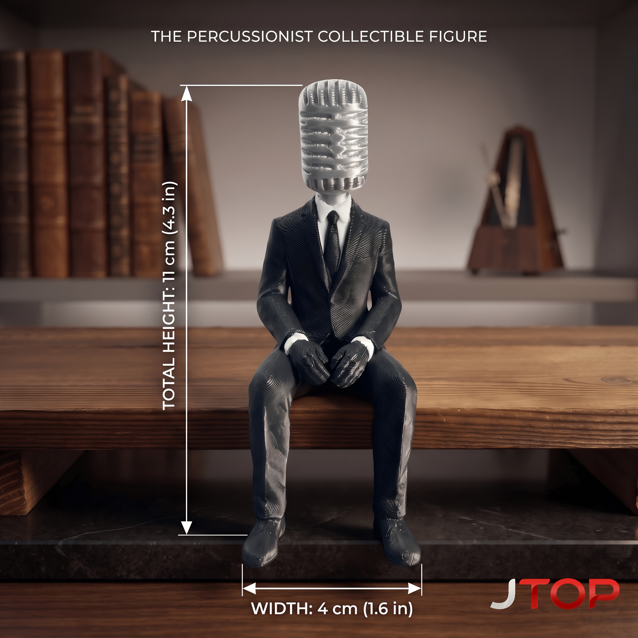 TEMU Modern Art 3d Printed Instrument Head Business Suit Figurine Set, Desk Decor, Gift For Gamers, Boyfriend Gift Idea, Christmas Gift, Halloween
