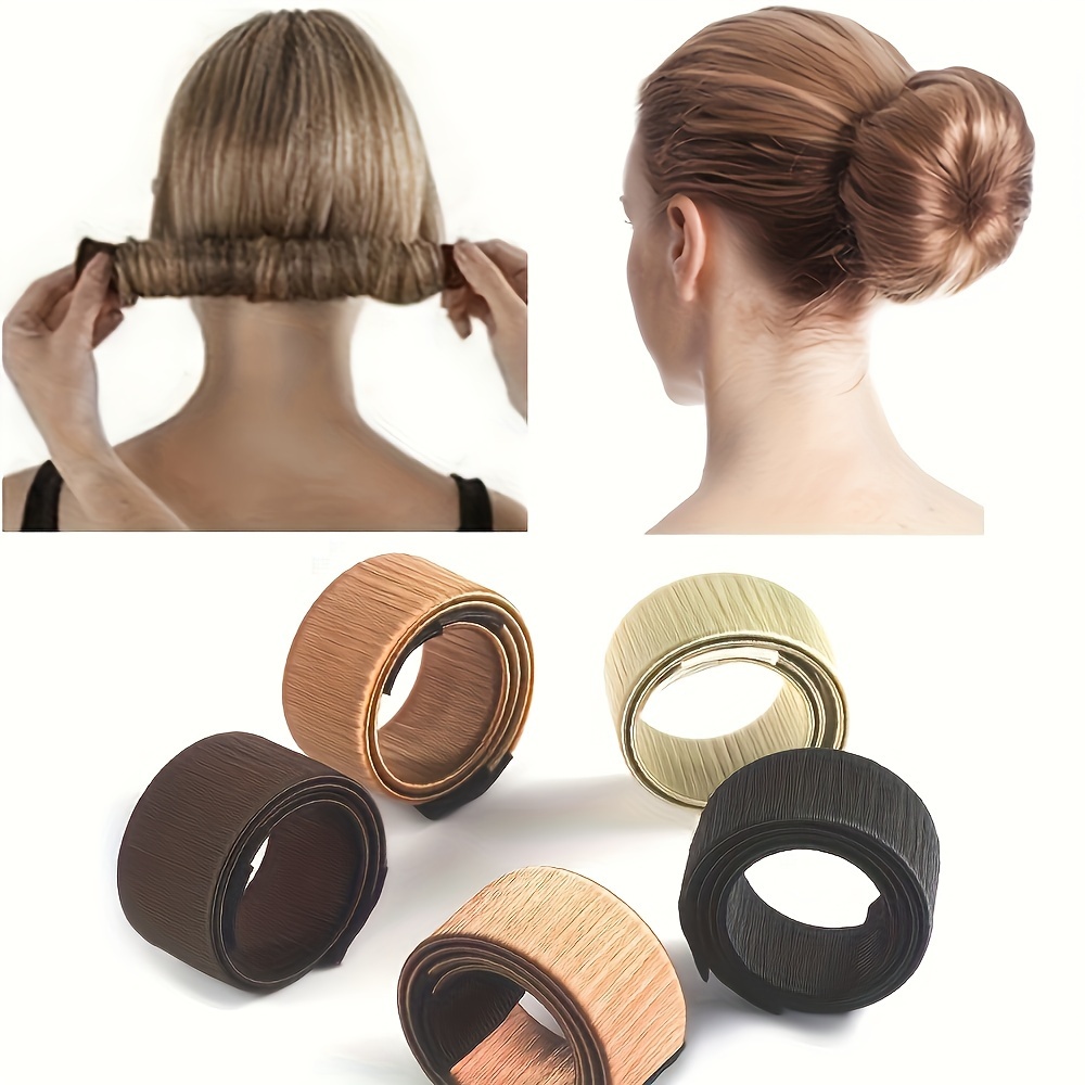 

Elegant Magic Hair Bun Maker: Diy Hair Tie Tool, Headband, Fashionable Hair Accessories, Suitable For Bun And Crown Hairstyles