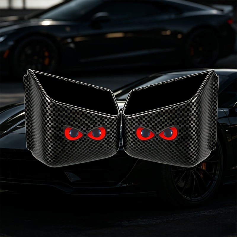 TEMU 2pcs 's Eye Stylish Eyewear, Mobile Phone And Car Storage Case. Non-slip Double-layer Design, Carbon Fiber Texture, Sturdy And Durable. For ,