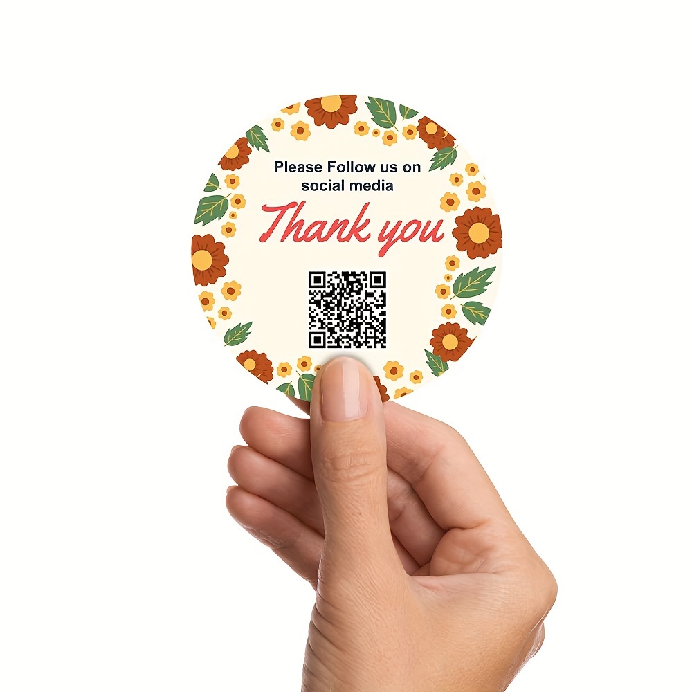 

100pcs Custom Thank You Stickers For Small Business - Pvc Labels, Personalized Logo Decals For Enhancing Customer Engagement