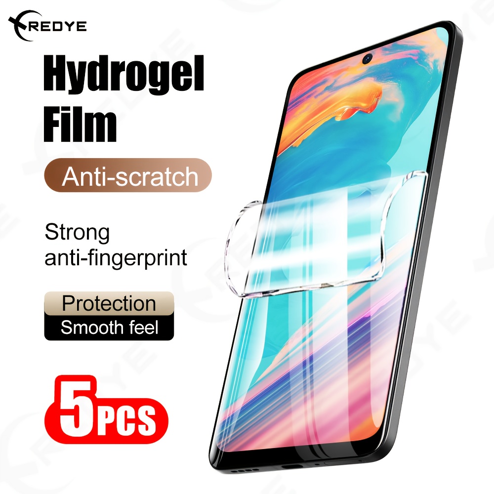 TEMU Pack de 5 Protectores de Pantalla y Completa para Teléfono, Película Vidrio Hidrogel para Galaxy A36/A56/A26/A16/A16 5G/A06/A35/A55/A25/A15/A15