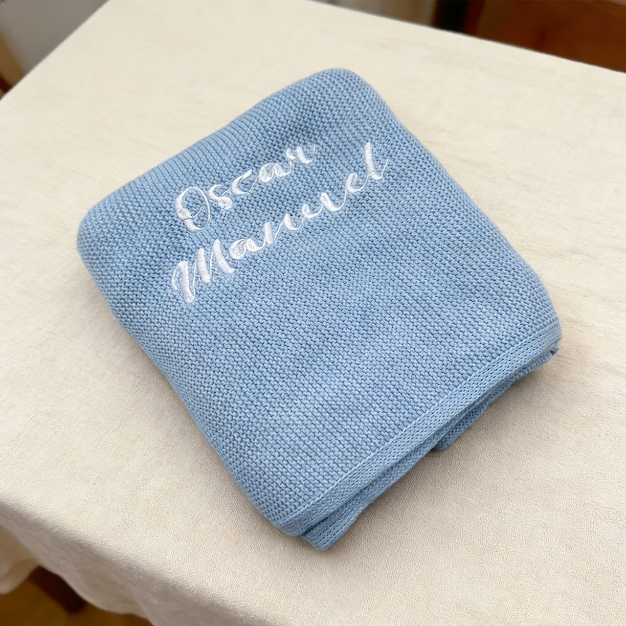 Custom Embroidered Blanket, Soft and Durable, Machine Washable