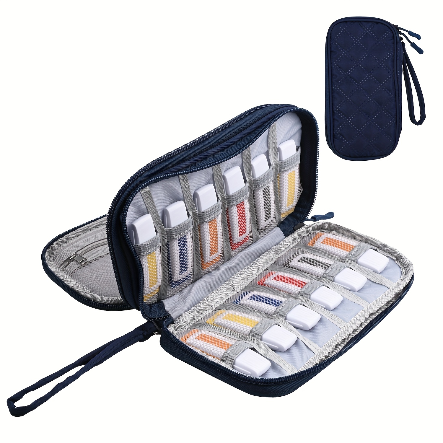 TEMU Usb Flash Drive Storage Pouch, Storage Bag, Storage Box, Can Hold 9/18 Usb Flash Drives, Compact And Lightweight, Essential For Home And Travel