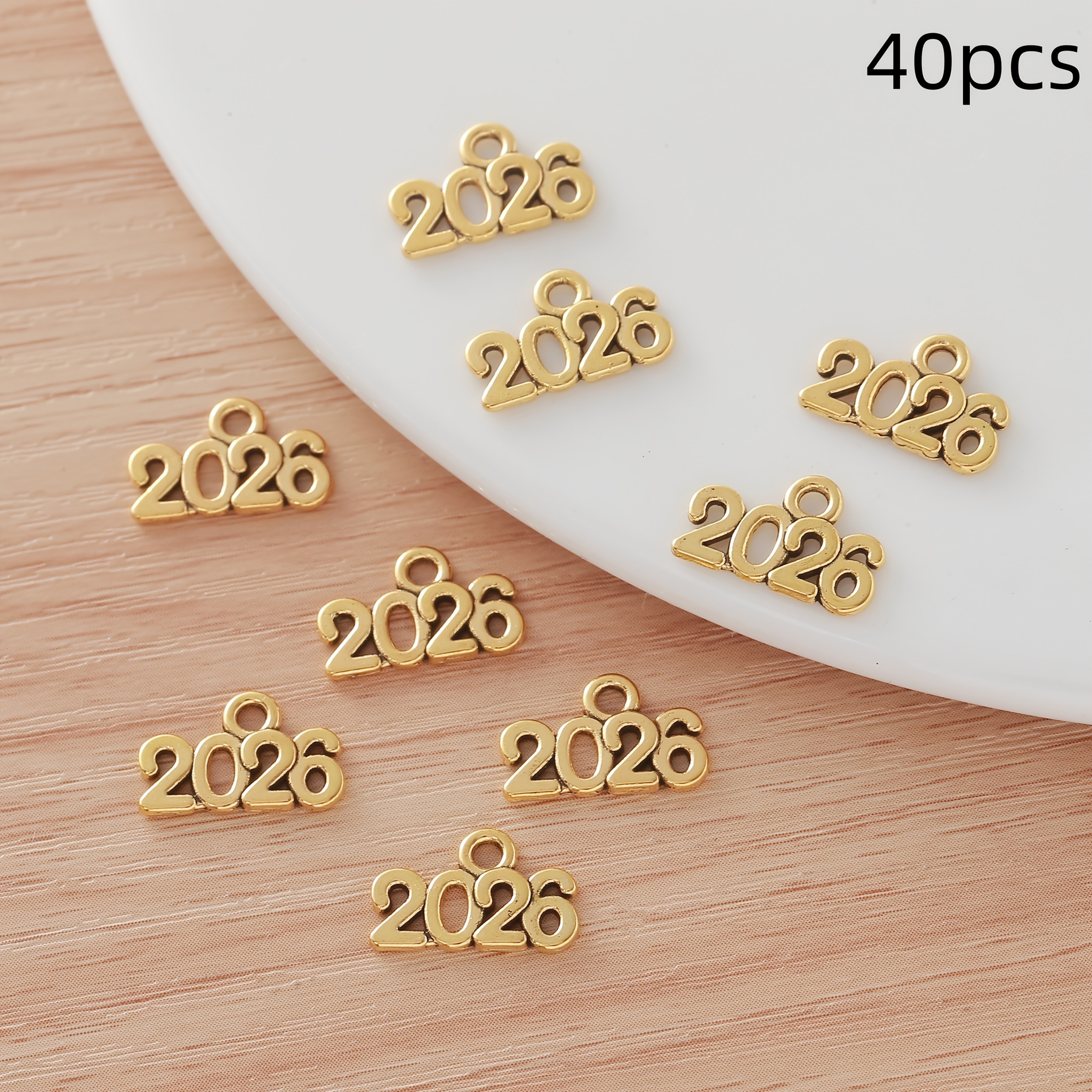 Image of For The 2026 Graduation Season! 40 Metal Pendants - Creative Gift Charms, Perfect For Crafting Graduation Keepsake Bracelets Or Keychain