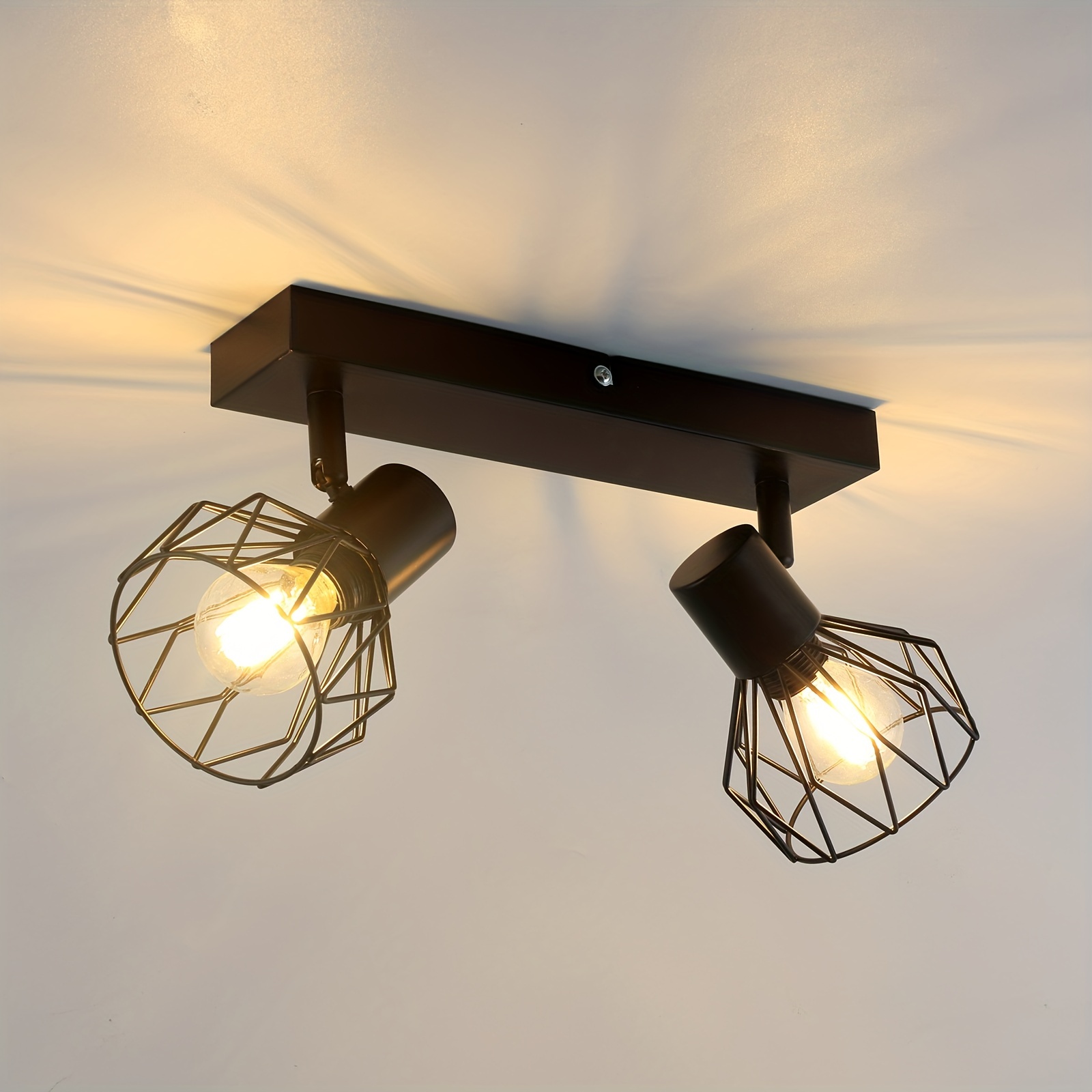 E14 Ceiling Spotlight, Black Swivel Ceiling Light For Living Room Hallway Bedroom 28w (bulb Not Included)
