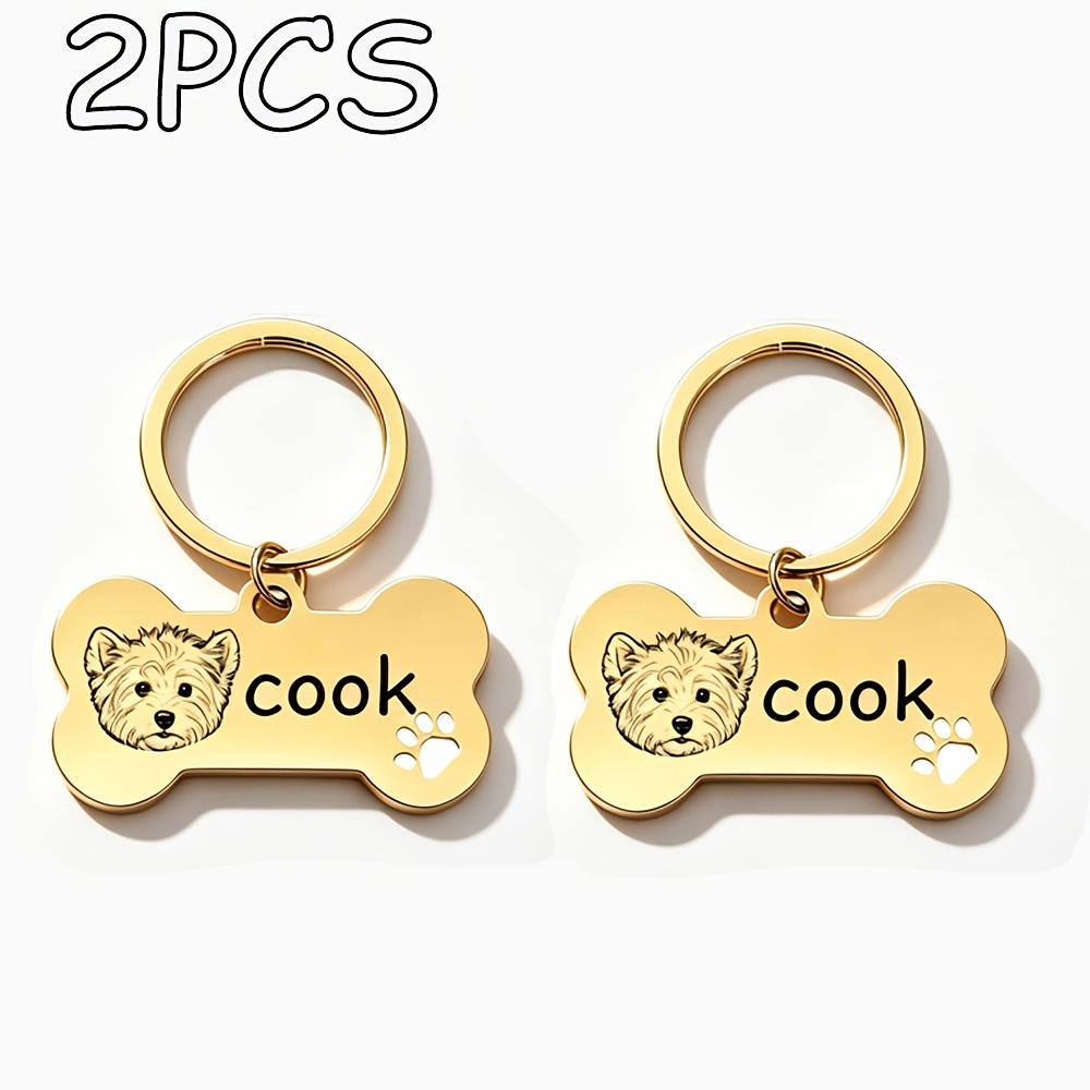Custom Bone-Shaped Pet Keychain, Everyday Key/Bag Charm