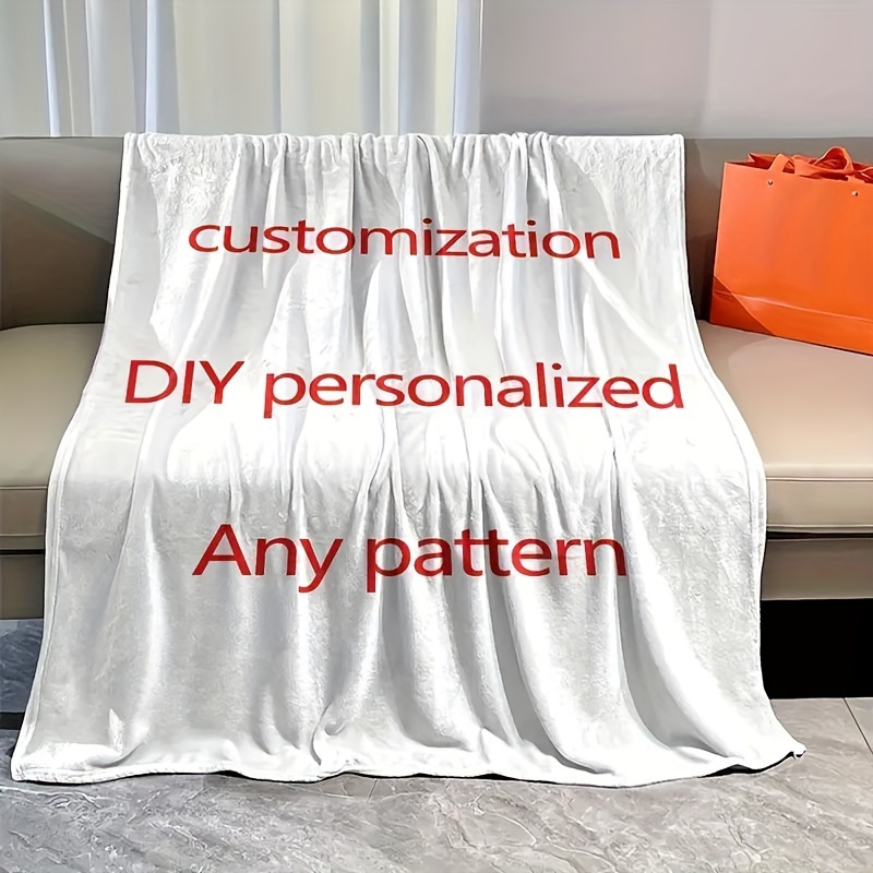

Custom Photo Blanket - Personalized Flannel Throw With Your Picture, Soft & Cozy For Couch, Bed, Office, And Camping