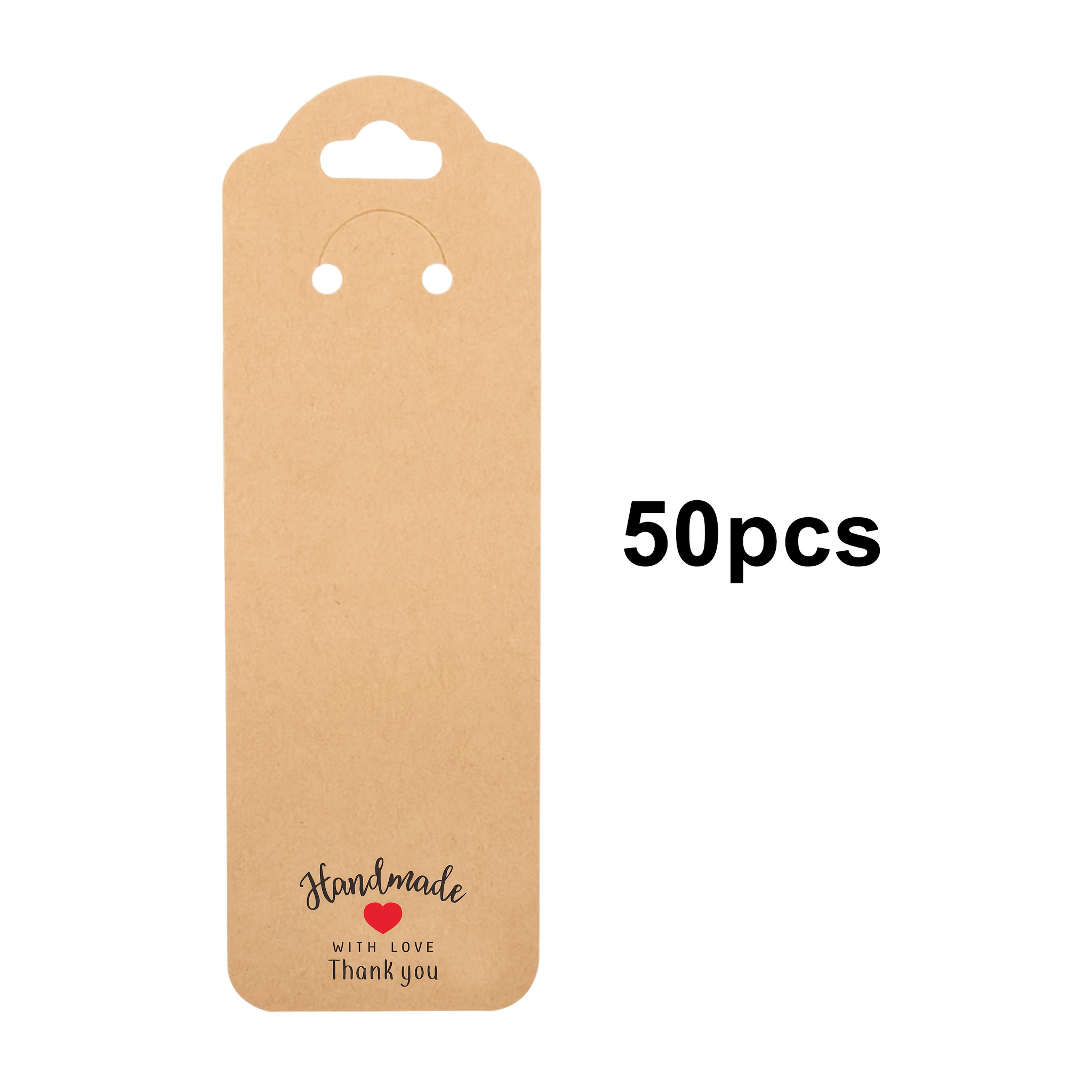 50/100pcs Keychain Jewelry Display Cards, Hanging Hole Jewelry Packaging Cards Suitable For Keychain Packaging Supplies, Small Business Supplies