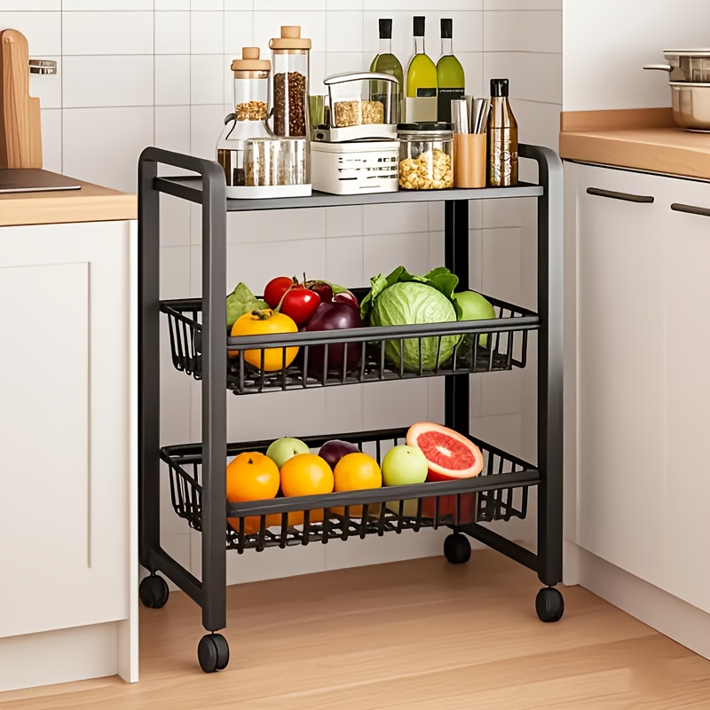 reliable 1pc of Adjustable Kitchen Storage Rack - a Tall Mobile Organizer Featuring Locking Wheels, Space-Efficient Stainless Steel Shelves for The Kitchen And Pantry, Robust Build, Long-Lasting Shelving Unit, Storage Area, And a Versatile Storage Rack 5 reliable 1pc of Adjustable Kitchen Storage Rack - a Tall Mobile Organizer Featuring Locking Wheels, Space-Efficient Stainless Steel Shelves for The Kitchen And Pantry, Robust Build, Long-Lasting Shelving Unit, Storage Area, And a Versatile Storage Rack - Image 5