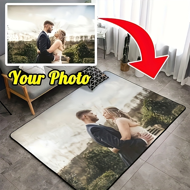 

Custom Photo Polyester Doormat, Non-slip, Machine Washable, Stain Resistant, Low Pile, Tufted, Solid Carpet With Personalized Image For Home, Living Room, Bedroom, Sofa Area, Hotel Coffee Table