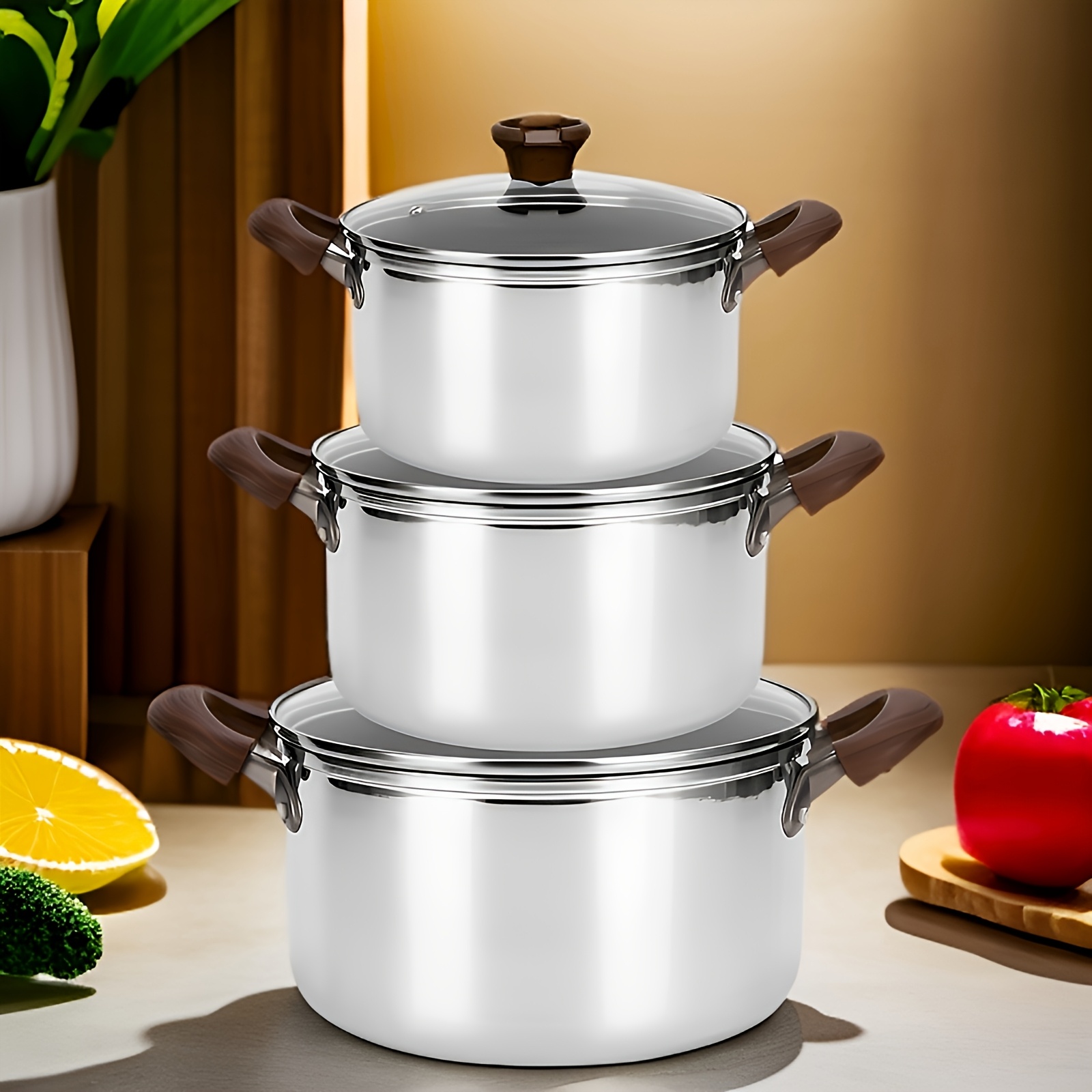 the deepened and elevated stainless steel soup pot features     cooking capabilities presented in exquisite packaging   to cooking pasta   with   click details 0