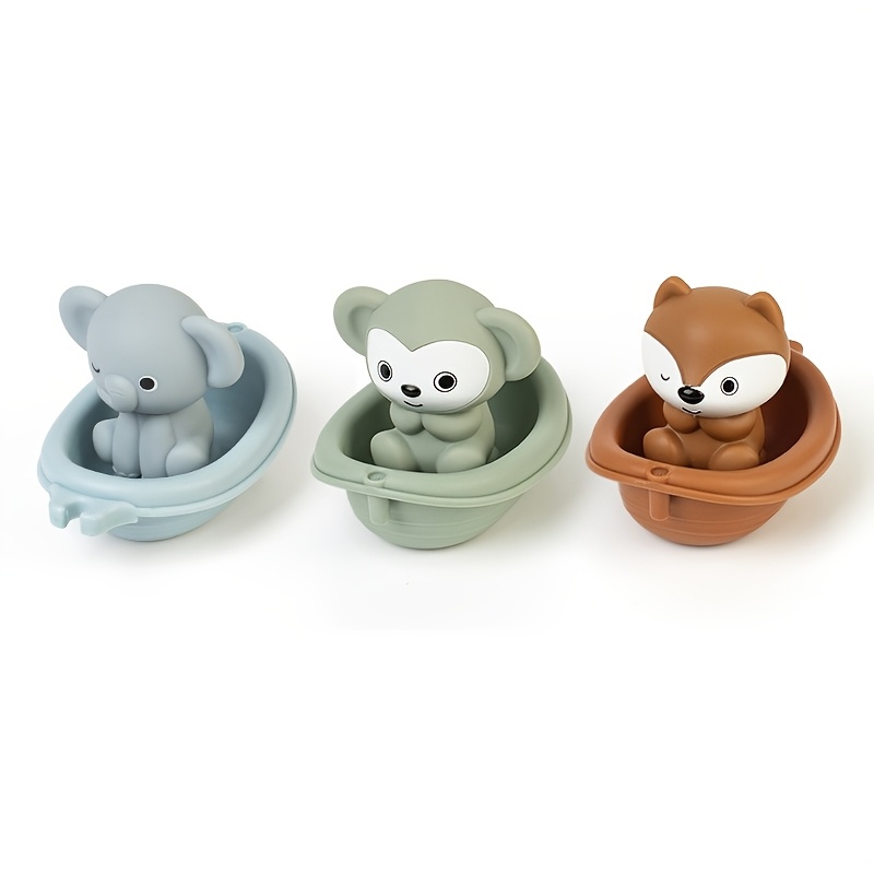 Stacked Boat Toys Animals Hands Puppets