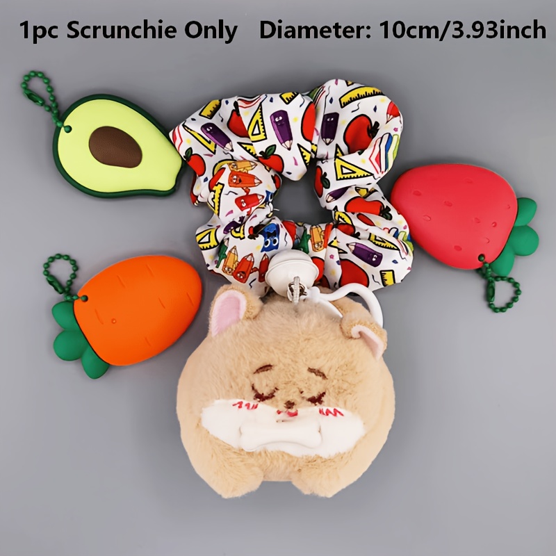 TEMU 1 Stylish Teacher Scrunchie, A Fashionable Hair Tie With High Elasticity And Durability, A Hair Accessory, Hair Tie, Fashionable Hair Tie, Hair