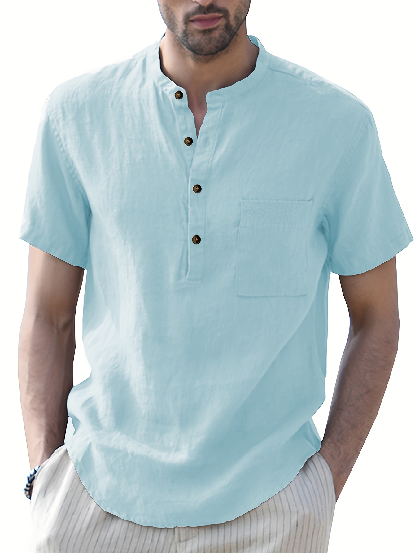 maglietta a maniche corte camicia Temu Italy