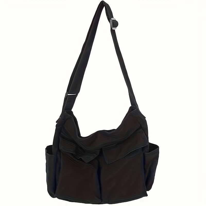 Vintage Crossbody Bag, Casual Travel Crossbody Bag, Multi-pocket Shoulder Bag