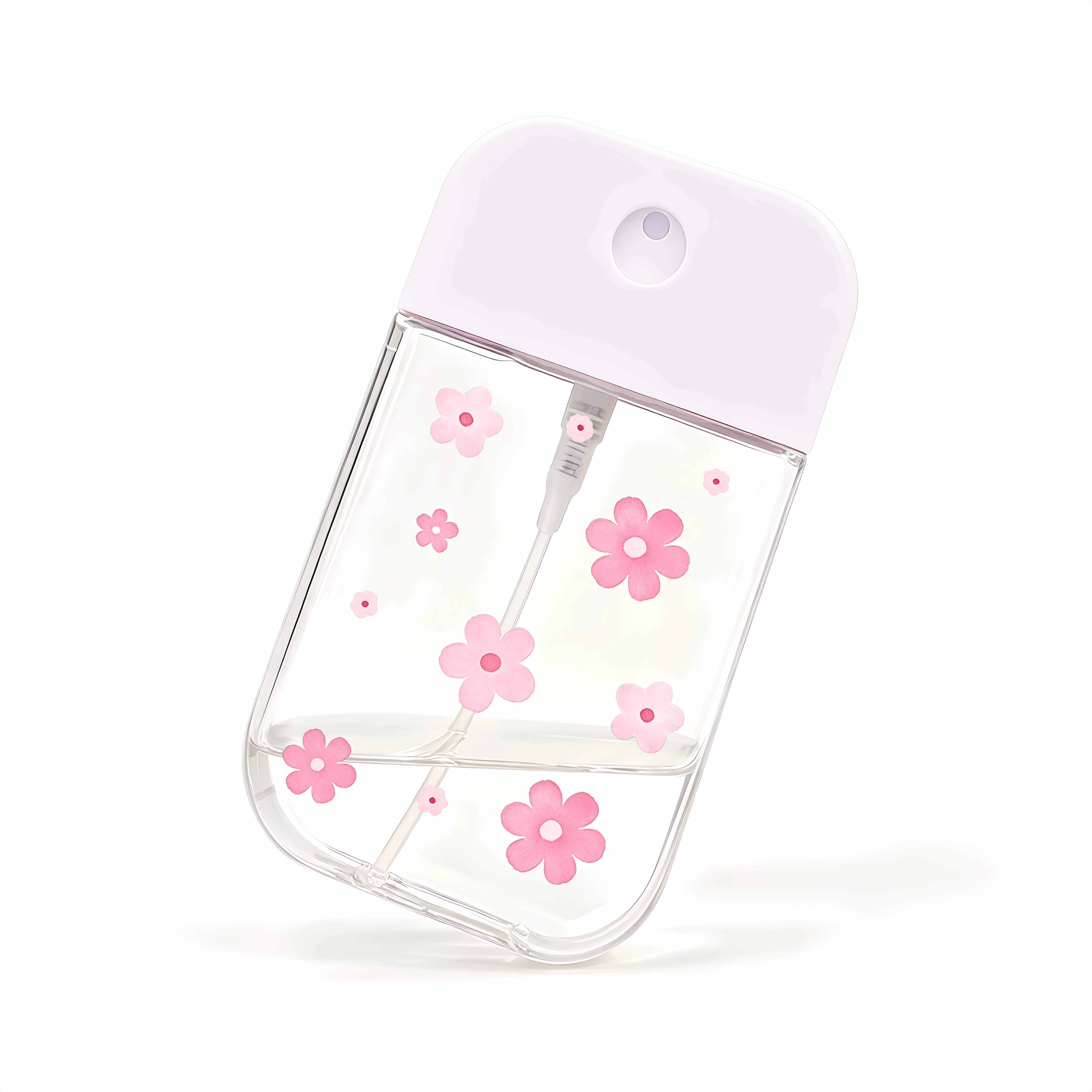 TEMU Botella de spray recargable con estampado floral, portátil y fácil de llevar para almacenamiento de viaje. Botella vacía atomizadora de niebla ,