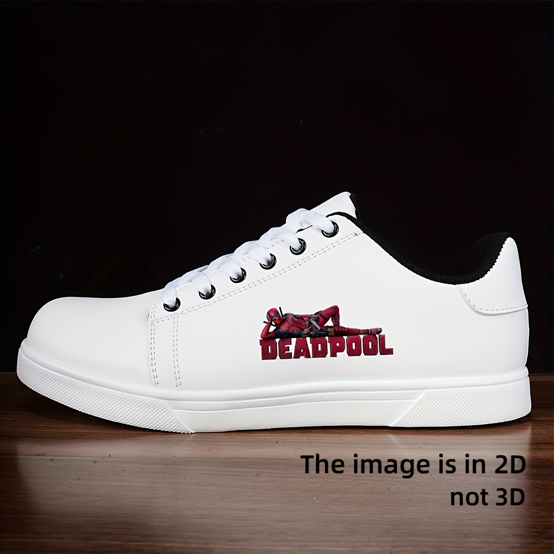 Marvel Anime Deadpool Trendy Klassieke Patroon Ademende Zachte Twistzool Casual Sneakers