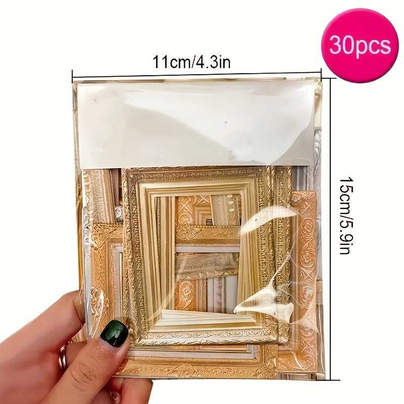 Image of 30pcs Vintage Aesthetic Paper 4.3 X 5.9 Inches Patterned Single-sided Decoupage Pad For Crafts Journal Supplies Gift Wrap Album Art Decoration Craft Paper