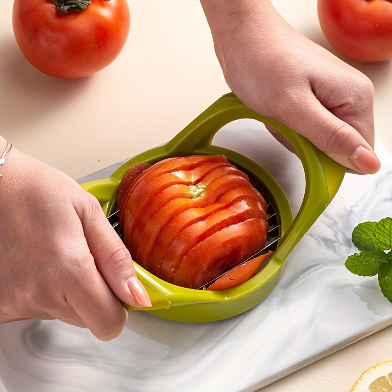 

1pc Stainless Steel Tomato & Potato Slicer - Multifunctional, Even Cut For Fruits And Vegetables, Kitchen Gadget Vegetable Slicer Slicer For Food And Vegetables