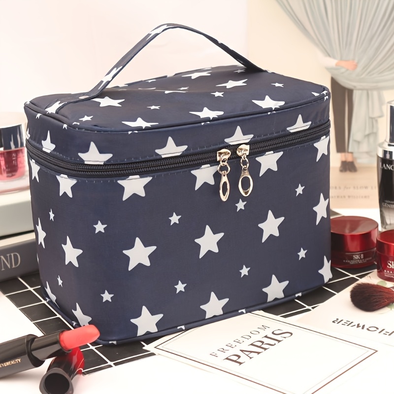 E-shop Kosmetiktasche mit großem Fassungsvermögen, multifunktionale Aufbewahrungsbox, tragbare Reise-Make-up-Tasche, tragbare Toilettenkoffer für Damen