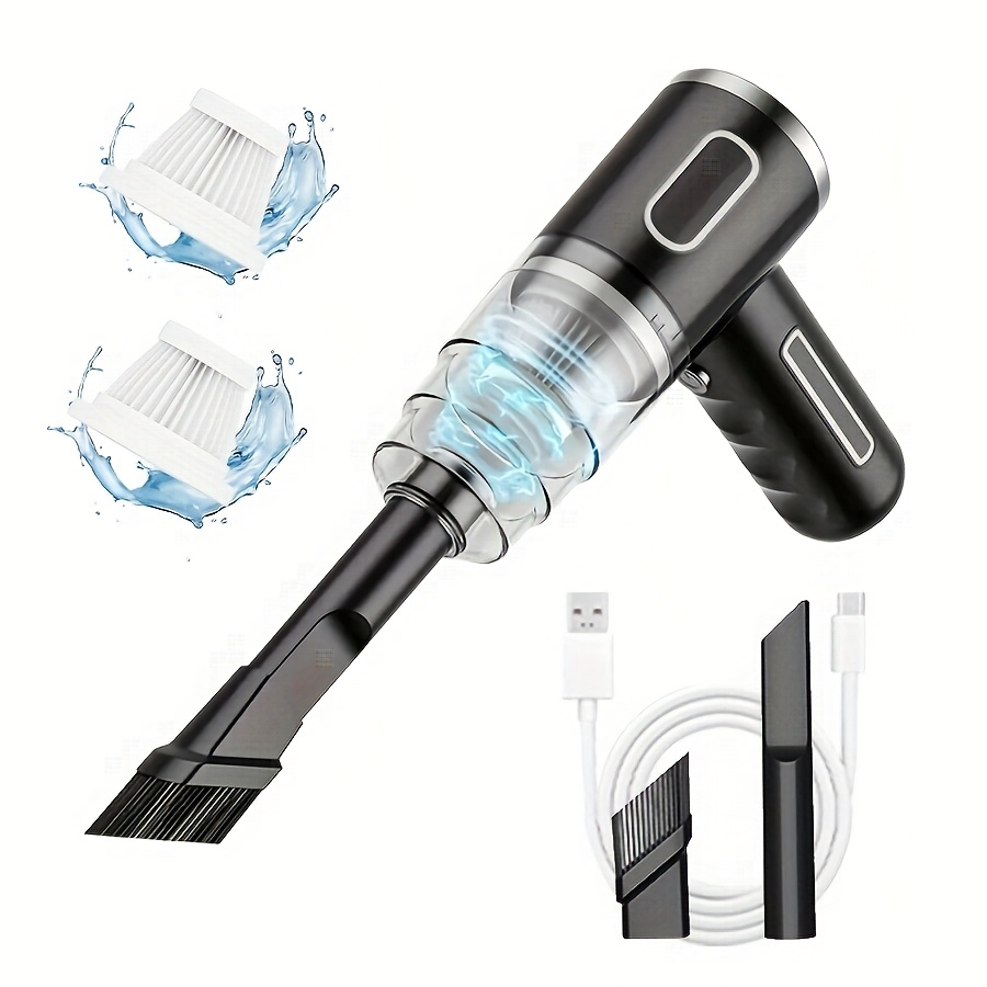 TEMU Portable Wireless Vacuum Cleaner, Powerful Suction, Usb Charging Mini Vacuum Cleaner, Car Accessories, Home Vacuum Cleaner, Cordless Vacuum