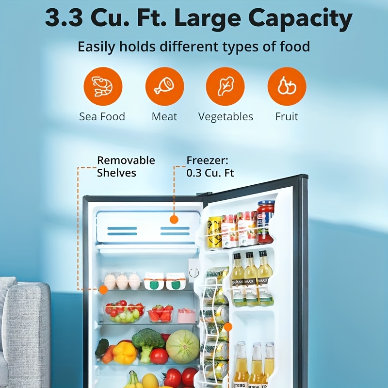 TAOTRONICS Black Car Fridge - 2-Door Compact Refrigerator with Semiconductor Cooling, No Electricity Needed, 5.55-26.42gal Capacity for Home, Office, Camping & Vehicle Use, Fridge for Kitchen, Office Cooler, Modern Refrigerator, Durable Construction