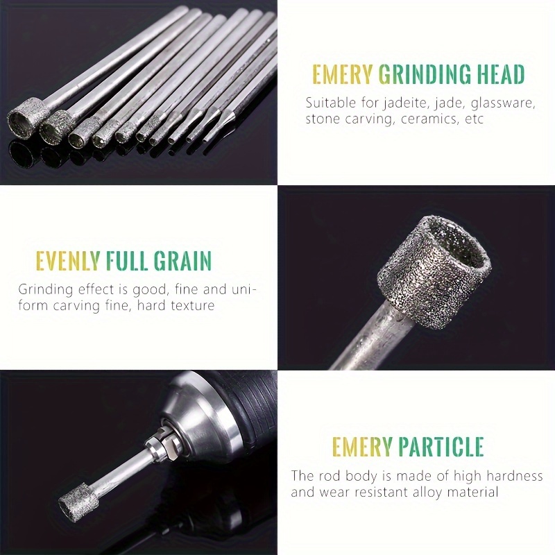 The Hobbyworker 10pcs High Speed Steel Rotary Files, Rotary Tools