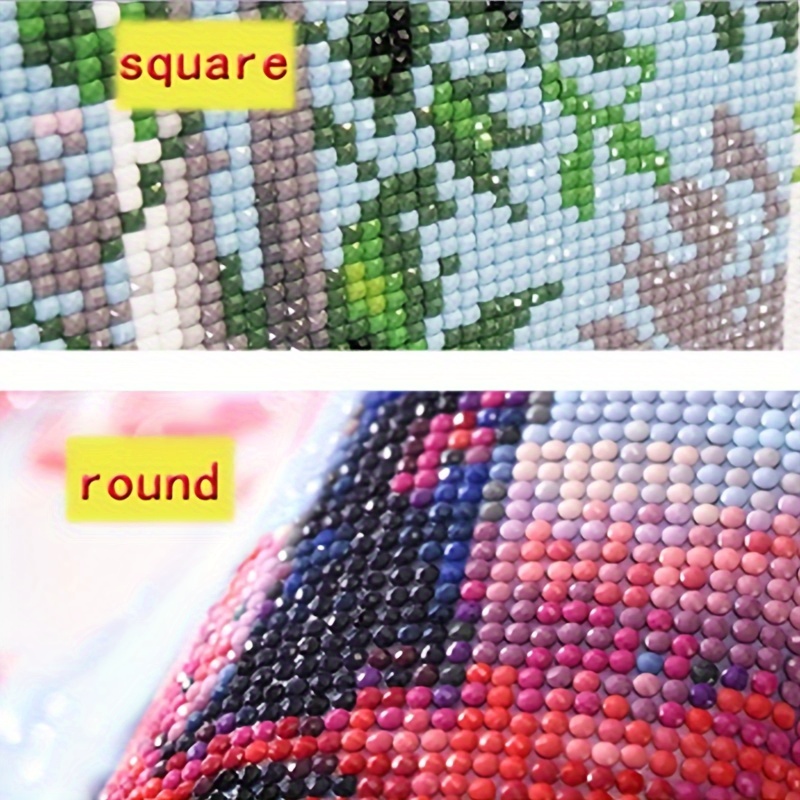 starter diamond painting kit featuring a tree landscape in