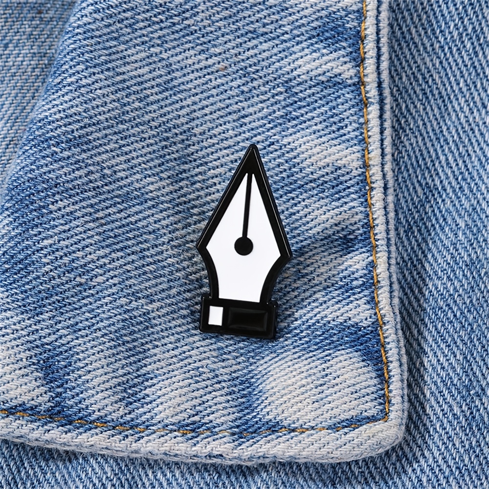 TEMU Broche Décorative en Émail à Plume - Ornements pour Veste, Sac ou Bijoux Cadeaux