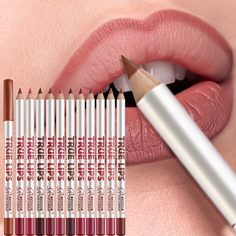 12pcs matte lip pencils long lasting lip makeup - Temu