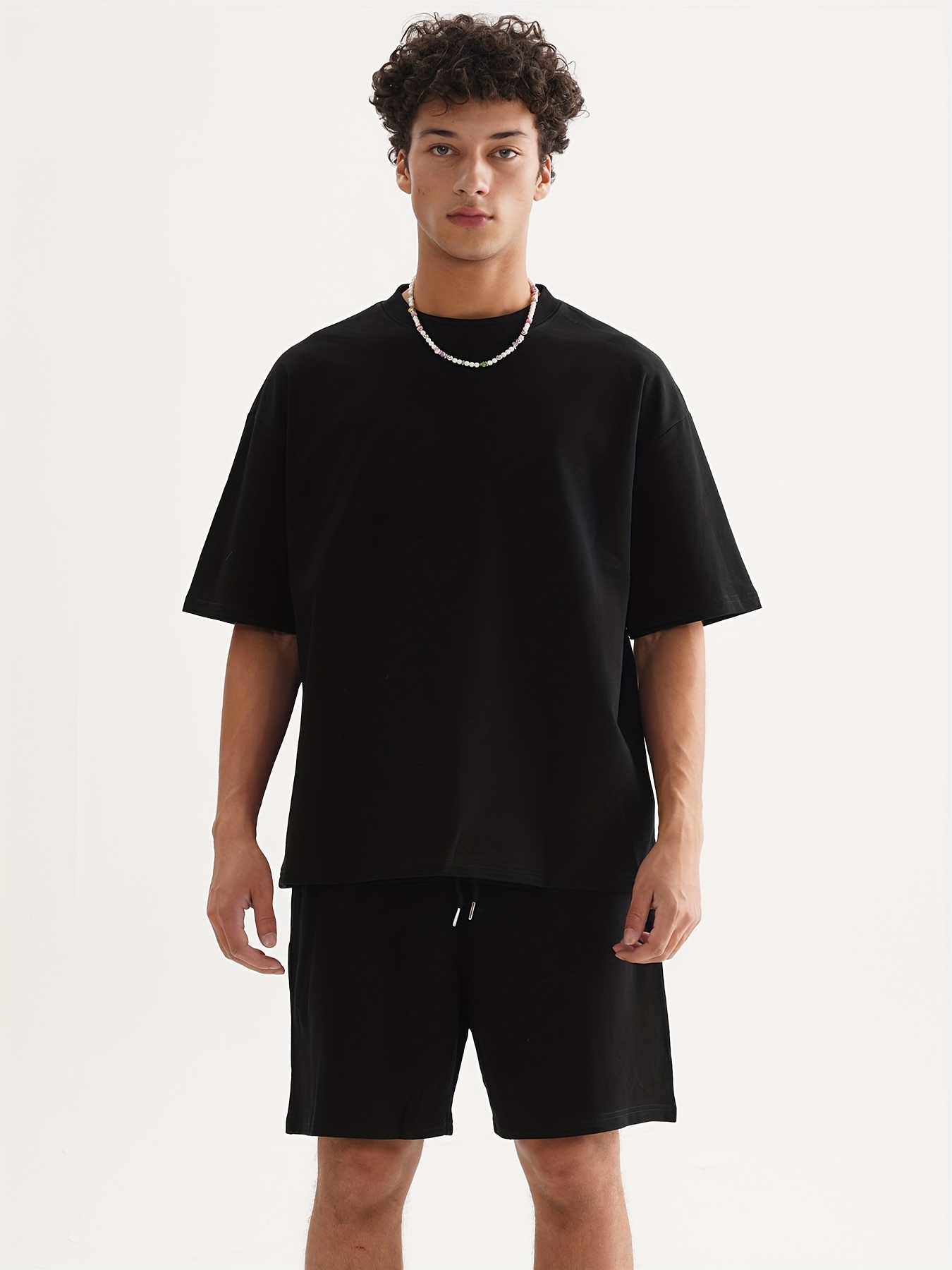FashionOutfit Men's Casual Solid Cotton Short Sleeve Crew-Neck T-Shirt - Basic Tee Regular Fit